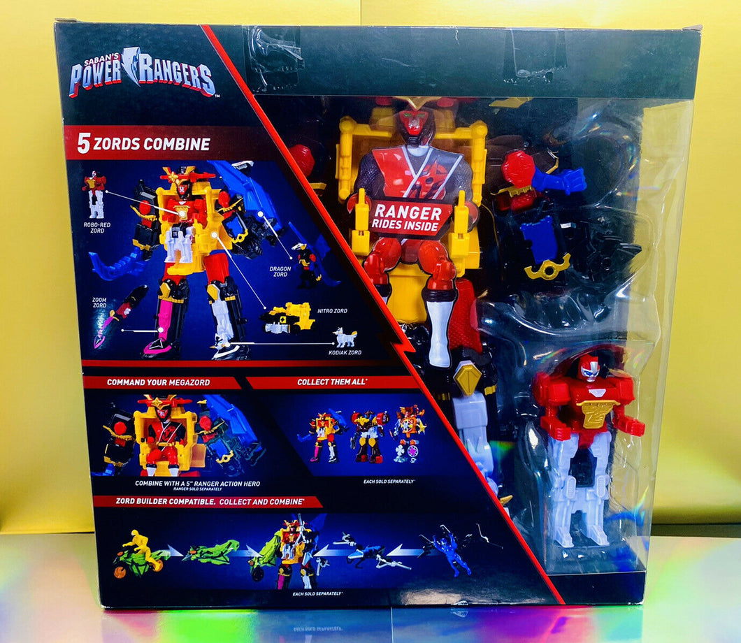 2018 Bandai - Power Rangers DX NINJA STEEL DELUXE MEGAZORD - 5 Zords Combine