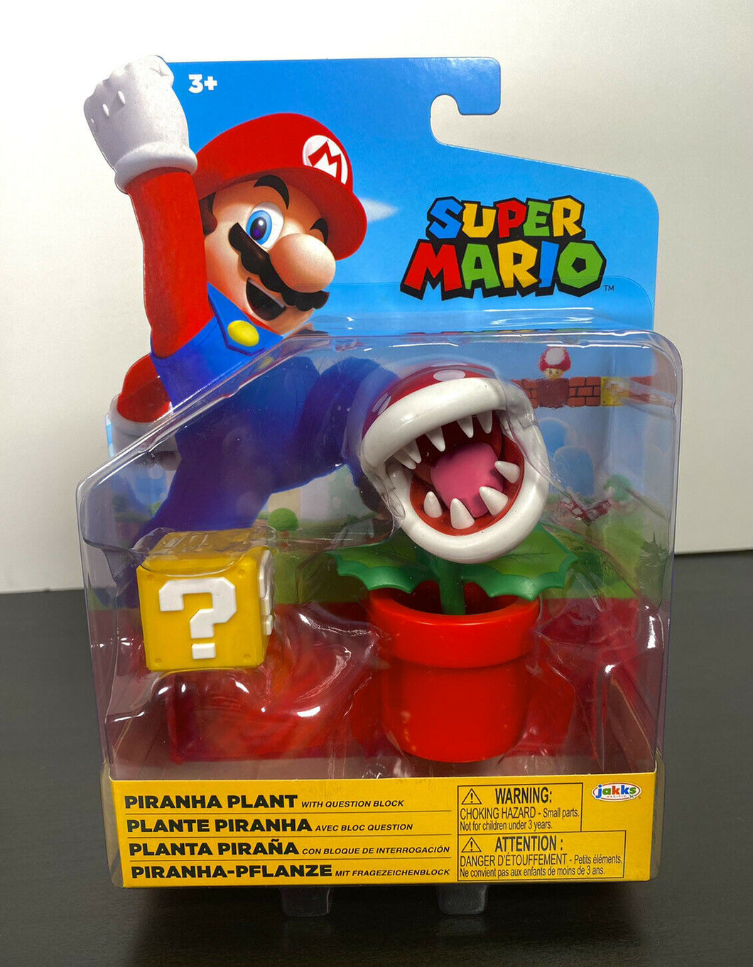 2021 JAKKS Pacific World of Nintendo Action Figure: PIRANHA PLANT (RED POT)