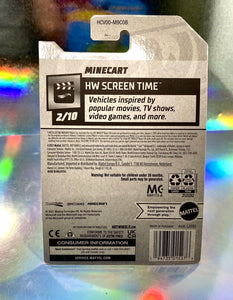 2022 Hot Wheels Minecraft Grass Block MINECART - HW Screen Time (2/10)