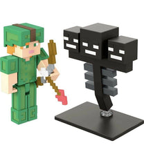 Load image into Gallery viewer, 2021 Minecraft Craft-A-Block Figure 2-Pack: ALEX VS. WITHER