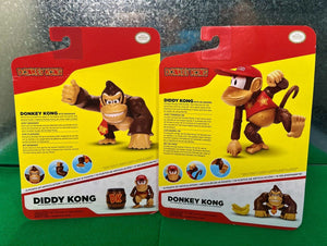 2023 Jakks Pacific World of Nintendo Figures: DONKEY KONG & DIDDY KONG Bundle!