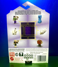 Load image into Gallery viewer, 2022 Minecraft Build-a-Portal Action Figure: STEVE (Creeper Shirt, Gold Pickaxe)