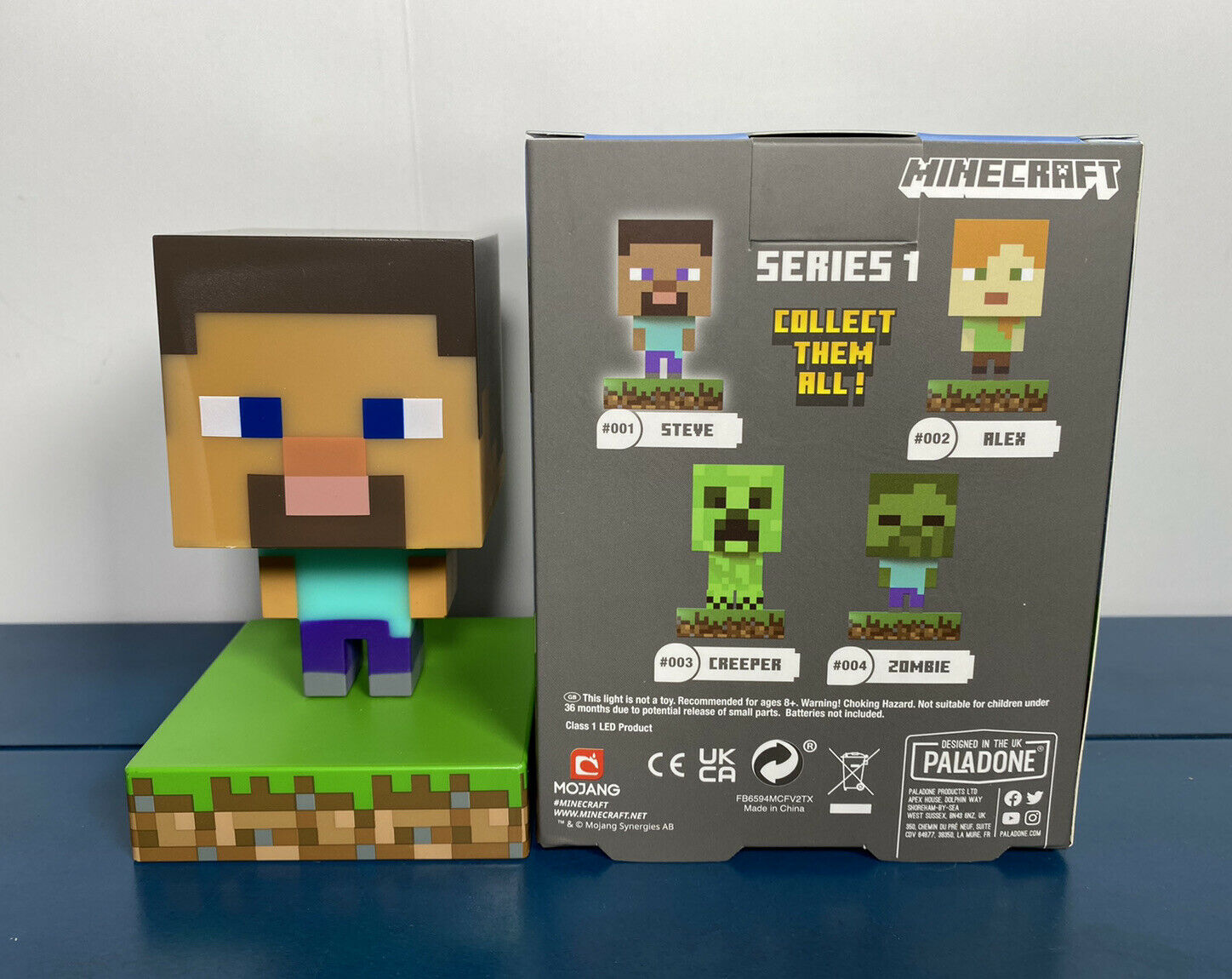 Paladone ICONS - Minecraft Steve Night Light Lamp 3D Character Figure –  Florida Toy Store | Leuchtfiguren