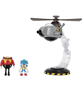 2023 JAKKS Sonic the Hedgehog (Classic)- Egg Mobile Battle Set w/ Sonic & Eggman