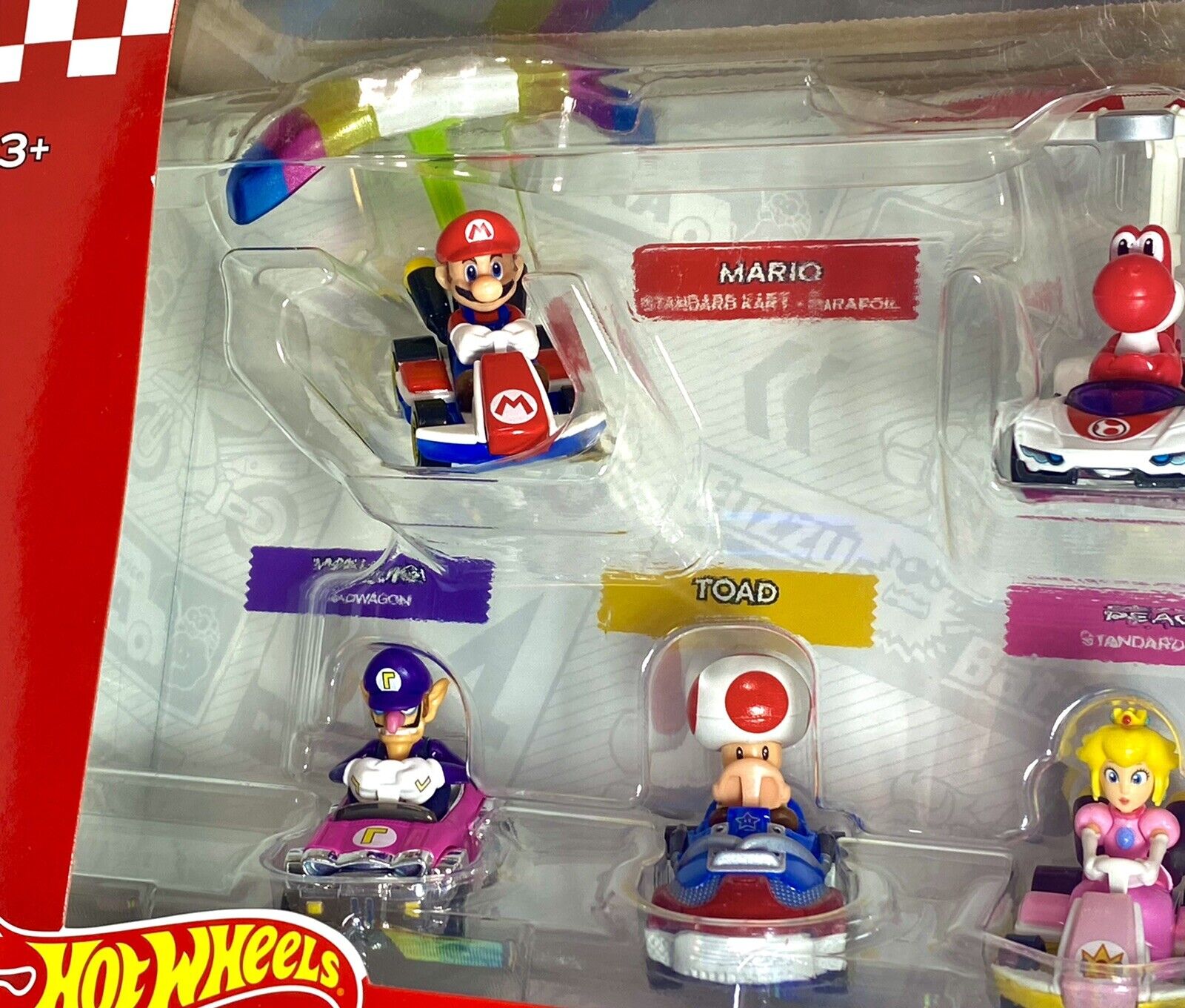 Hot wheels mario hotsell kart collector set