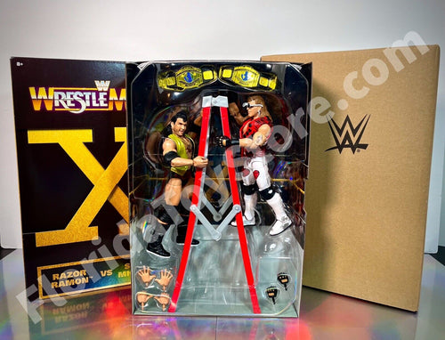 2024 WWE Elite Collection- Wreslemania X: RAZOR RAMON v. SHAWN MICHAELS IC Set!