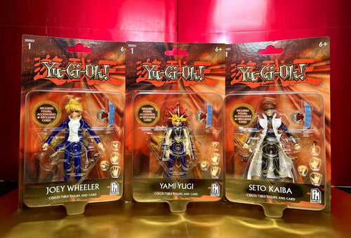 2023 Official Yu-Gi-Oh! Figure 3-Pack: YAMI YUGI, SETO KAIBA, JOEY WHEELER
